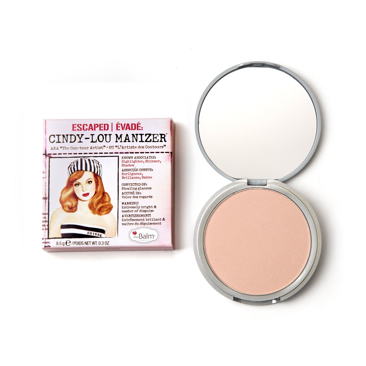 The Balm Cindy-Lou Manizer - Peachy-Pink Highlighter, Shadow & Shimmer