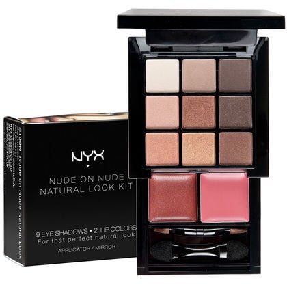 NYX Nude on Nude Natural Look 9 Eye Shadow 2 Lip Glosses Kit S109N