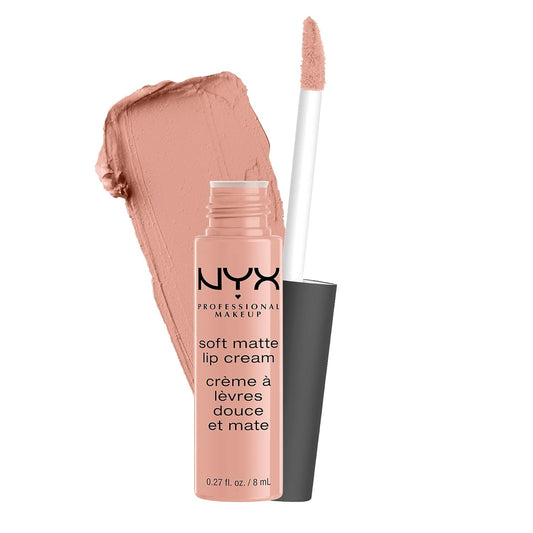 NYX Soft Matte Lip Cream, Lightweight Liquid Lipstick - Cairo (Matte Pure Nude SMLC16)