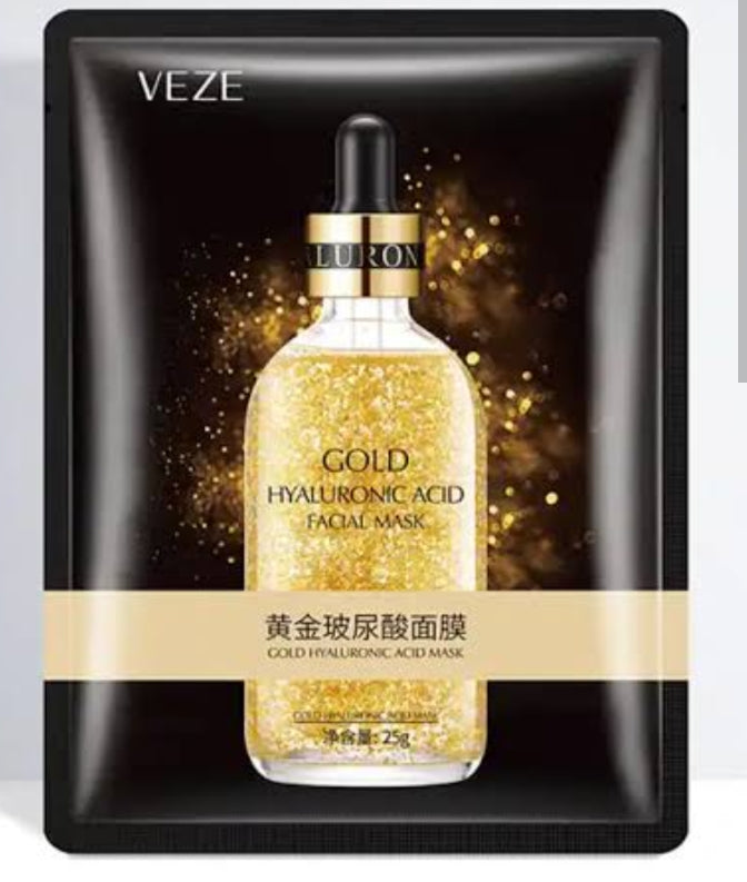 VEZE Gold Hyaluronic Acid Face Sheet Mask