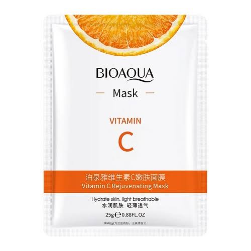 BIOAQUA Vitamin C Beautiful Skin Face Sheet Mask Hydrate Skin Light Breathe