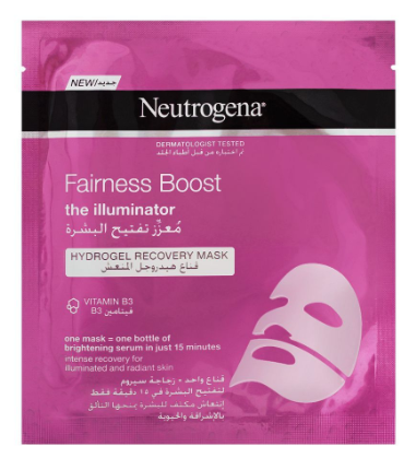 Neutrogena Fairness Boost Hydrogel Recovery Mask (30ml, 1 PC)